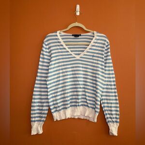 Vintage Ralph Lauren Striped Long Sleeve Sweater Womens Size XL
